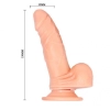 Realistyczny penis sex dildo z wibracją 15 cm